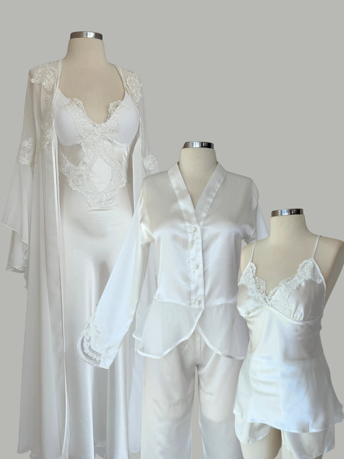 Dantel Detaylı Bride Seti - Beyaz