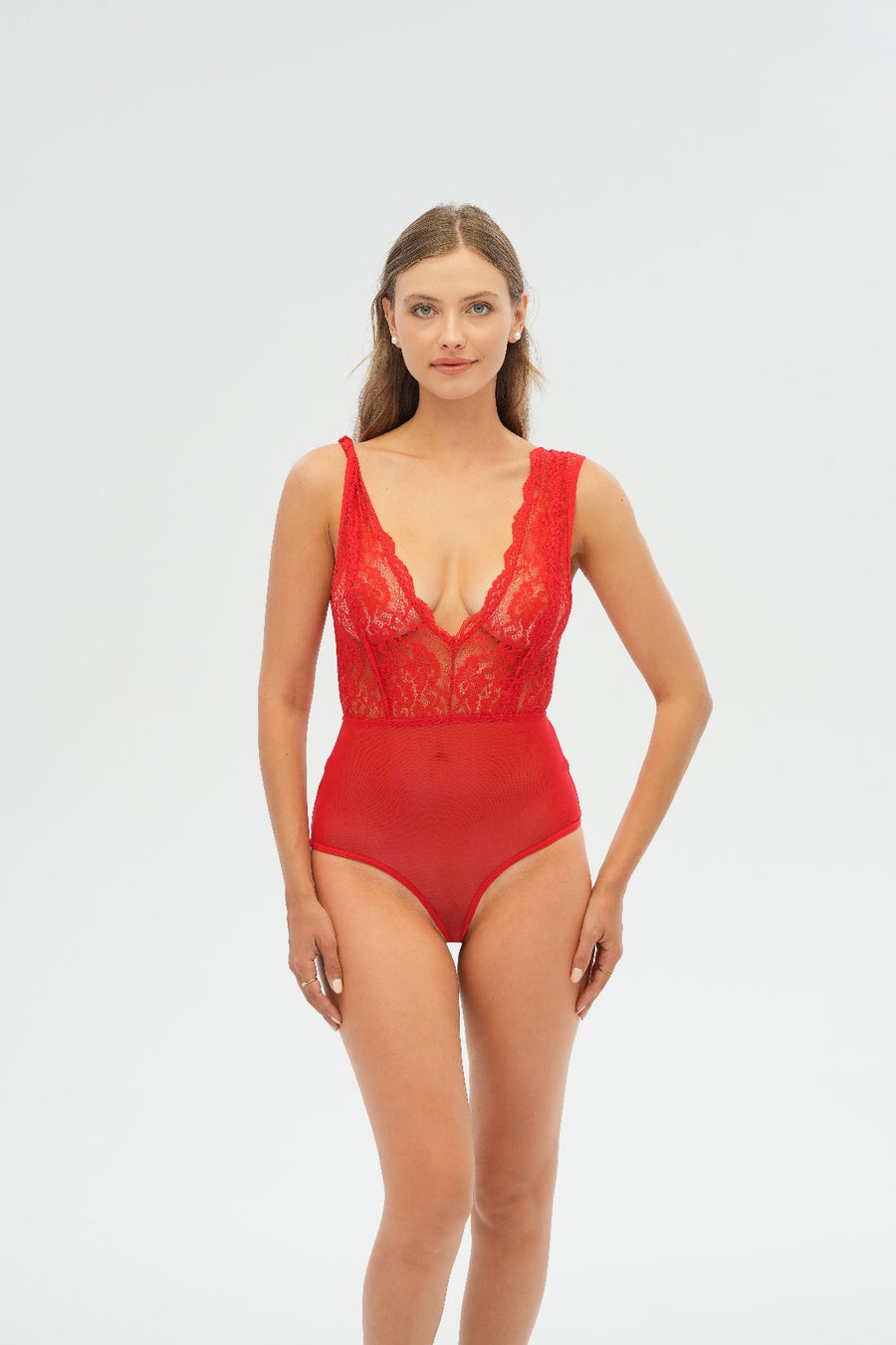 Dantelli Transparan Bodysuit