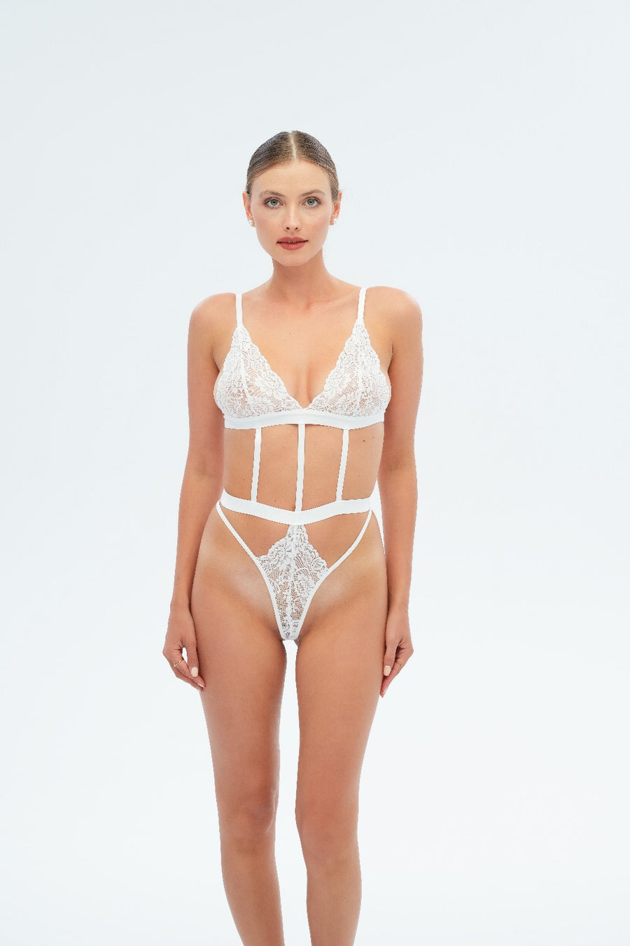 Dantel Detay Fantazi Bodysuit